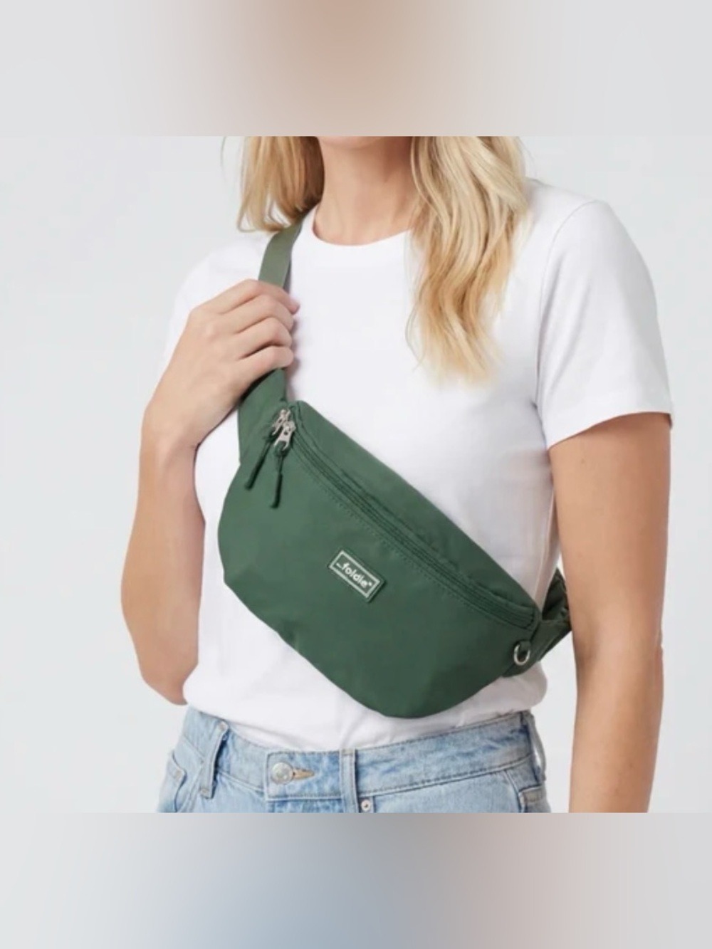 FOLDIE CROSSBODY BAG UNISEX ANTI-THEFT RFID ARMY GREEN - Picture 8 of 15